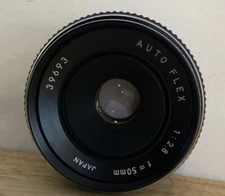 Auto Flex Autoflex 50mm 1:2.8 with Kitstar Coated 1A 52mm Filter - No Lens Caps