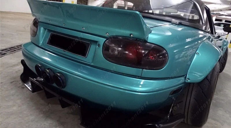 FRP PD RB BodyKit(Lip,Fender,Wing Spoiler) For 89-97 Mazda Miata MX5 NA - Image 3 of 4