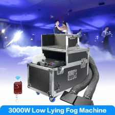 3000W Double Head Low Lying Water Fog Machine Sinking Smoke DMX Remote Control