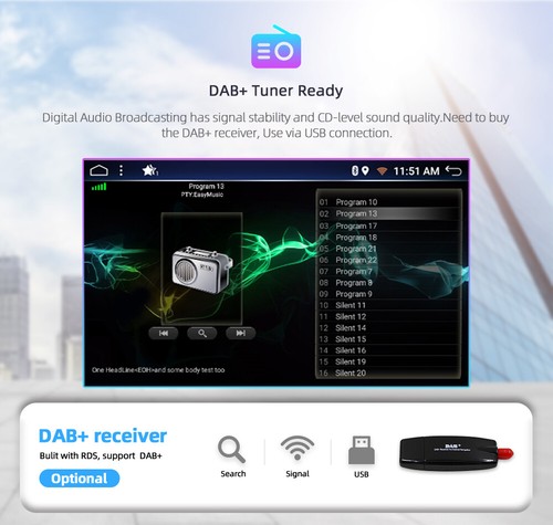 Autoradio Für Peugeot 3008 2013 5008 2010-2014 Android 13 GPS NAV 6+128G CarPlay - Bild 3 von 12