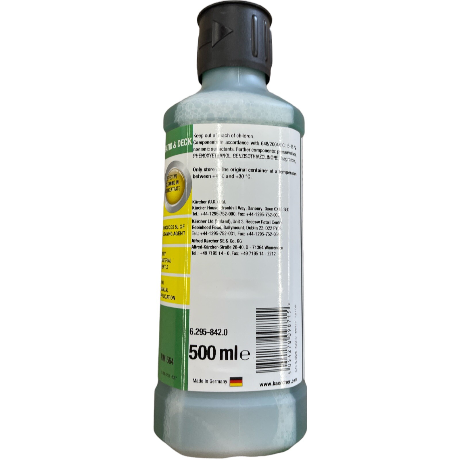 Patio & Deck Cleaner Concentrate Original Karcher 500ML Effective