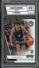2021 Panini Playoff #355 Jalen Green Rookie RC MGS Graded 10 Gem Mint Rockets