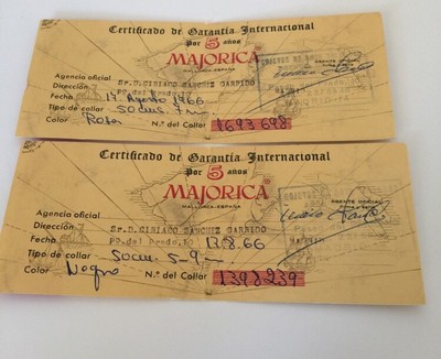 Certification De Gargantua International Majorca Set Of 2