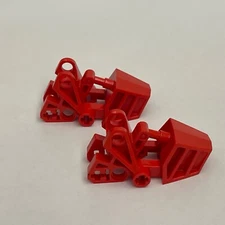 Lego 32475 Bionicle Toa Foot Red Replacement Add-on Pieces Parts Lot of 2