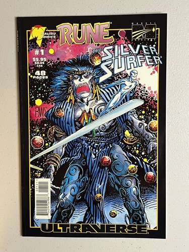 Rune / Silver Surfer #1 (1995 Marvel/Malibu Comics) Ultraverse Flip Book! #1 Lot - Picture 2 of 16