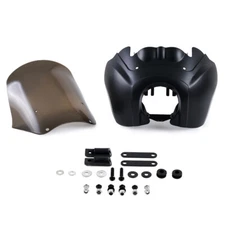 Front Headlight Fairing Cover w/ 15'' Windshield For Harley Dyna FXDB T-Sport