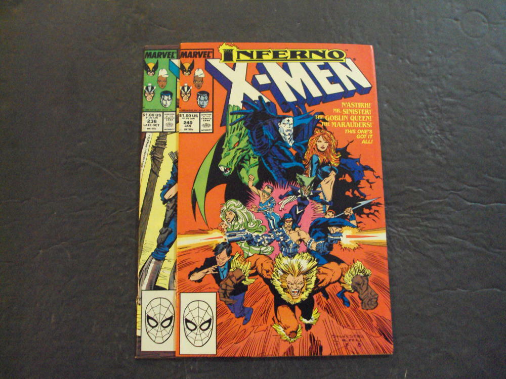 2 Iss Uncanny X-Men #236,240 '88-'89 Copper Age Marvel Comics ID:51586