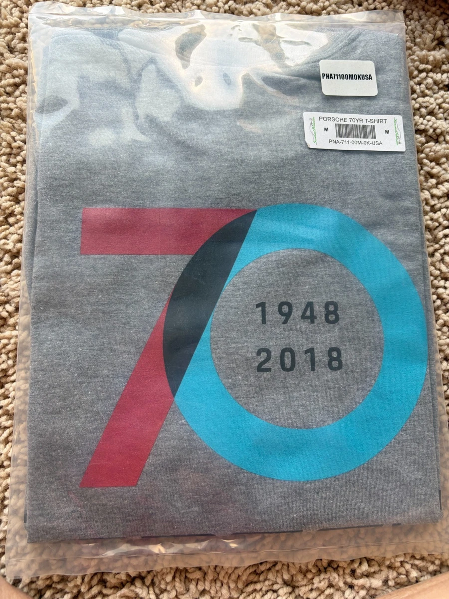 90s PORSCHEポルシェ Tシャツ 企業物 USA製 XL ブルーグレー Tシャツ