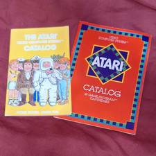 Atari Original Catalog Inserts Lot of 2 for Atari 2600/VCS, English