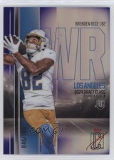 2024 Signature Class Rookies Chrome Variations Purple 46/100 Brenden Rice 3hd