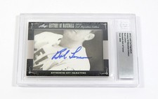 2012 Leaf Cut Signatures History of Baseball Edition HOF Bob Lemon BGS Auto