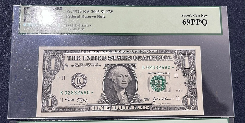 Set of $1 $2 & $5 Star Notes ALL PCGS 69 PPQ - Image 2 of 4