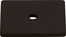 Top Knobs TK95ORB Square Backplate 1 1/4" Oil Rubbed Bronze