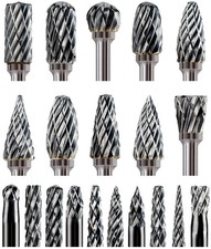 Carbide Burr Bit 1/8" Shank for Dremel Milwaukee Metal Grinding Wood Stone Steel