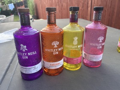 Whitley Neil 4x EMPTY GIN BOTTLES 
