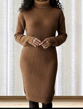 Damen Cashmere Kleid Strickkleid Abendkleid Strick Etiukleid Kashmir Viskose