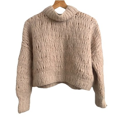 Frisson Knit s Women s Beige Jumper One Size Fits All