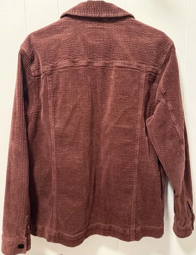 Rails Men’s Corduroy Shirt Jacket Chore Coat Burgundy Size M Overshirt image 4