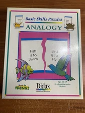Didax Basic Skills Puzzles Analogy Educational Resource 60 Piece