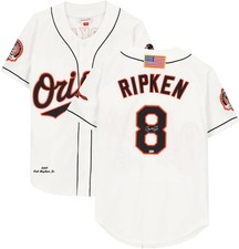 Cal Ripken Jr. Baltimore Orioles Signed White Mitchell & Ness Authentic Jersey