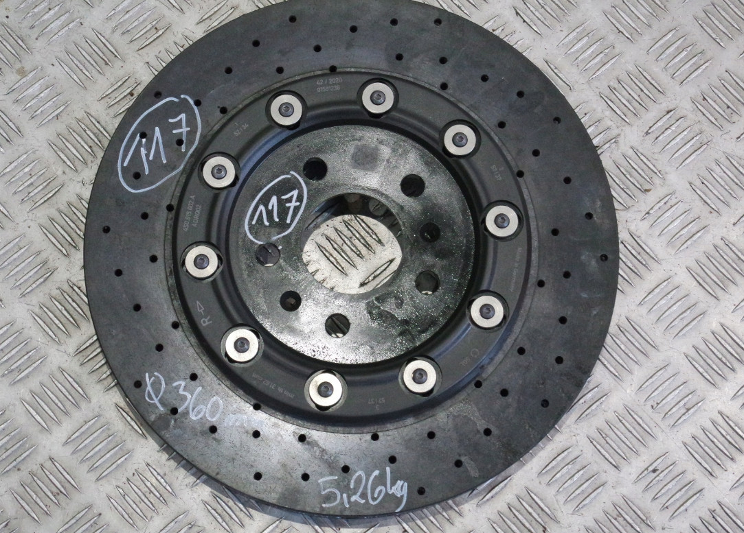 LAMBORGHINI HURACAN EVO CARBON CERAMIC BRAKE DISC ROTOR CALIPER SET LIKE NEW OEM