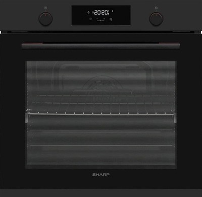 Einbau-Backofen Pyrolyse Sharp 78 l LED-Display 1-fach Vollauszug K-71P28BNH-EU