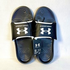 Under Armour Ignite Select Slide Sandal - Black / White Size 13 - NEW