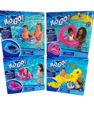 (4) NIB Bestway H2O GO Baby Watercraft - Boat - Care Seat - Duck Baby Float Raft