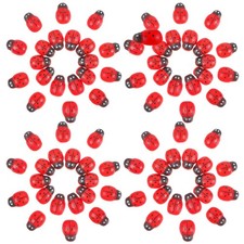 100 PCS Lady Bugs Ladybugs Fairy Garden Accessories Mini Decoration