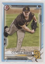 2021 Bowman Draft Sky Blue 94/499 Kevin Kopps #BD-7 0lt3