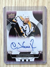 2024-25 UD Engrained Icons Autographs Rosewood Darius Kasparaitis Auto /5