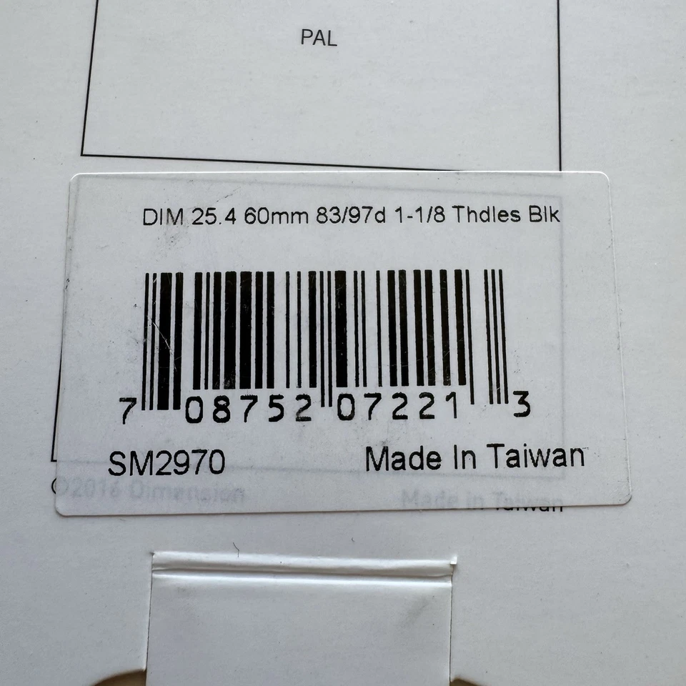 Dimension 60mm Black Aluminum Mountain Bike Stem 25.4mm Bar Clamp BLACK NEW - Image 4 of 4