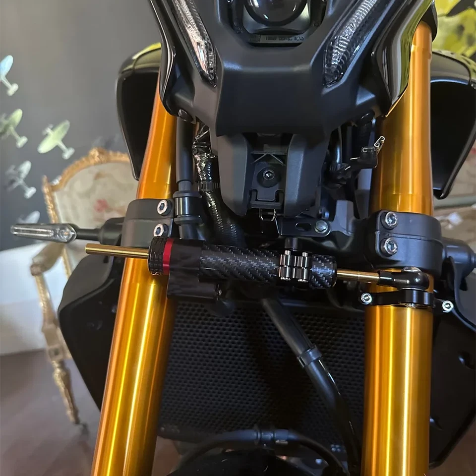 Steering Damper Stabilizer Bracket Mount Kit For YAMAHA MT09 MT-09 SP 2021-2025 Foto 2 de 4