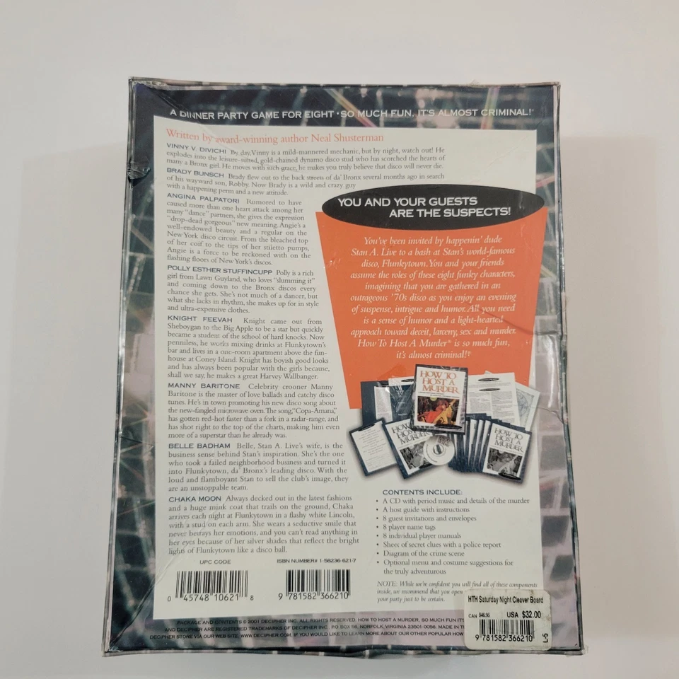 HOW TO HOST A MURDER-Saturday Night Cleaver -Dinner Party Game-New-Damaged Box - Image 2 of 4