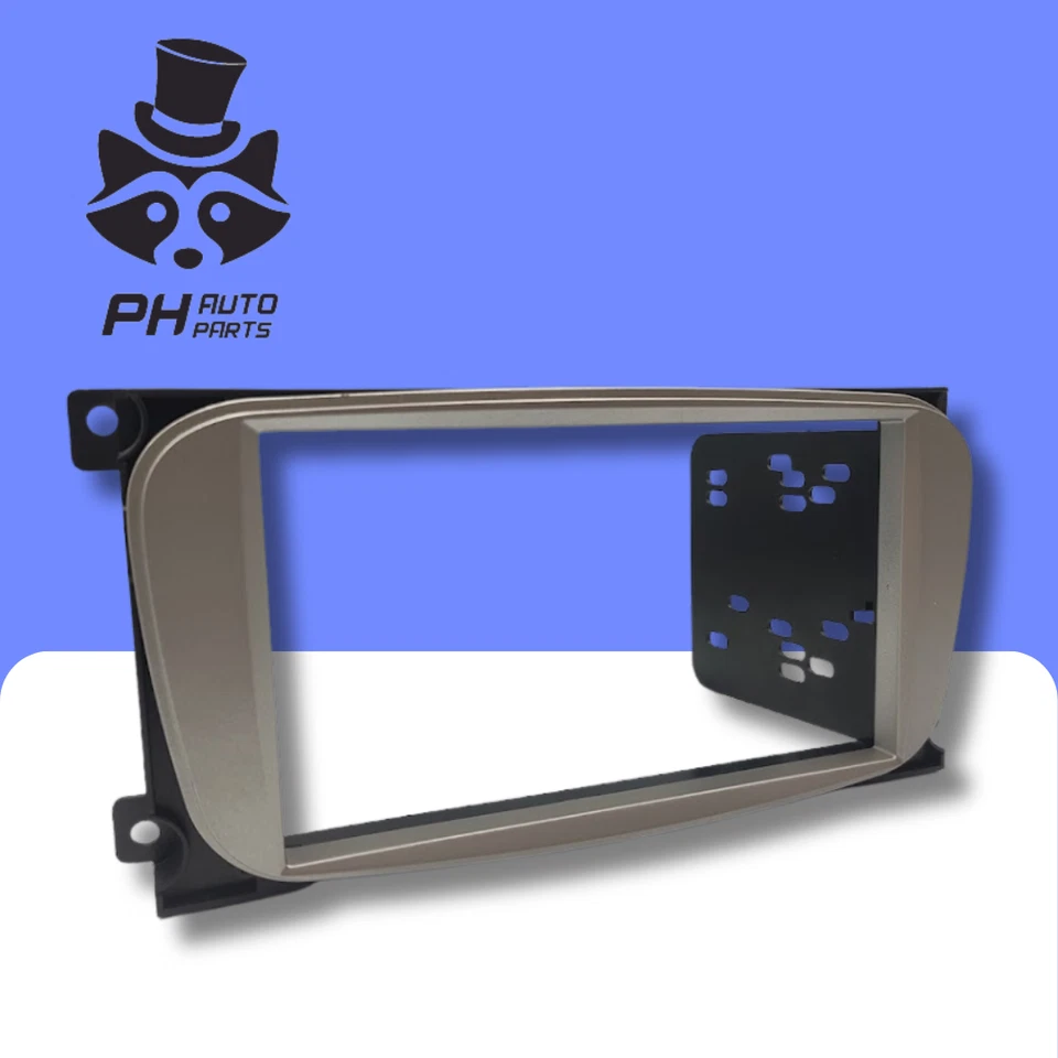 Ford Galaxy and S-Max 2006-2015 Radio Fascia Adapter Panel Double DIN SILVER - Image 2 of 4