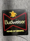 Vintage Budweiser King Of Beers  Lighted Sign Bowtie Square Light up Tested