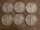 Liberty walking half dollar set. .900 Fine silver