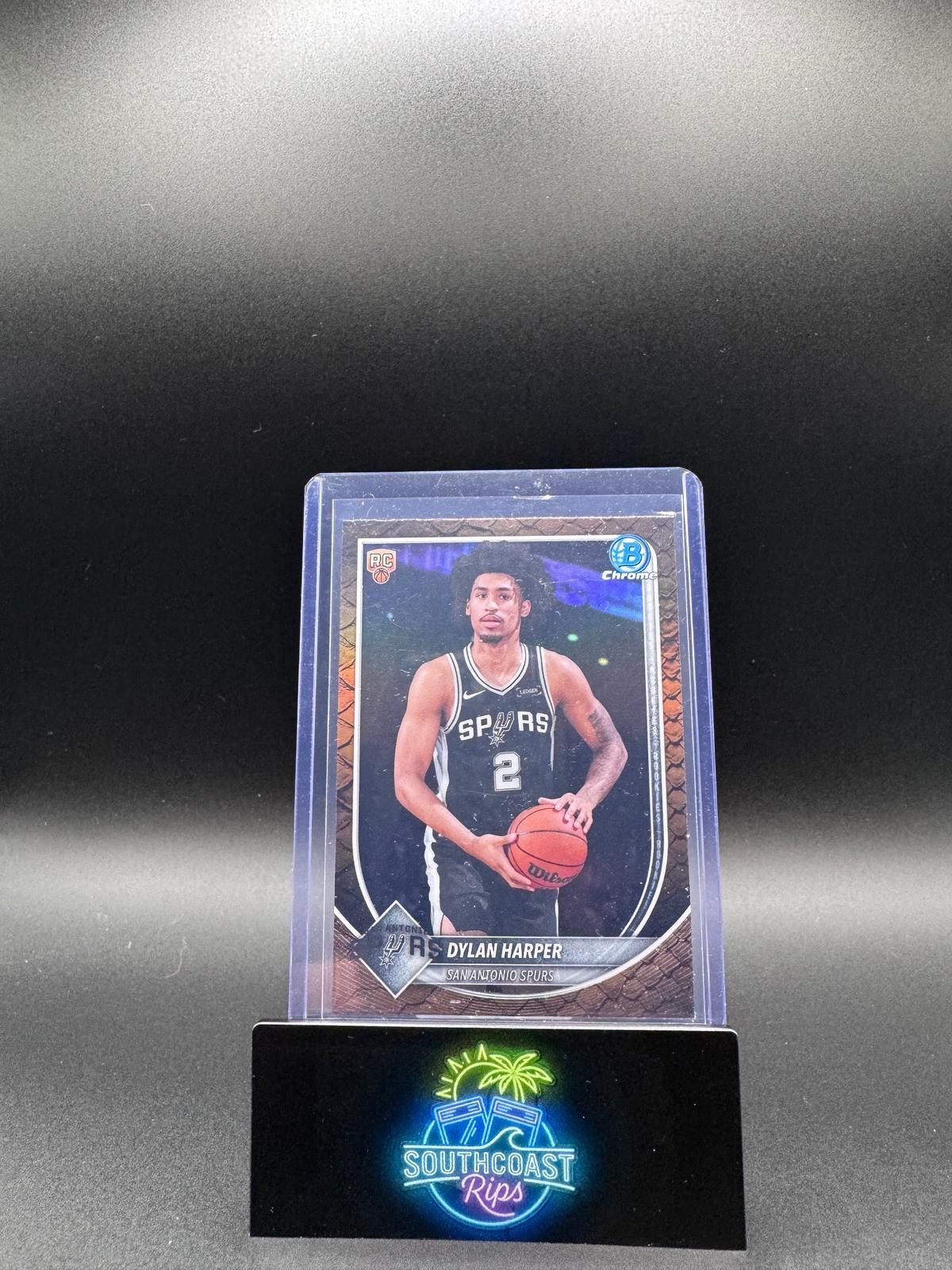 2025-26 Bowman #BCV-2 Dylan Harper Chrome Reptilian Refractor