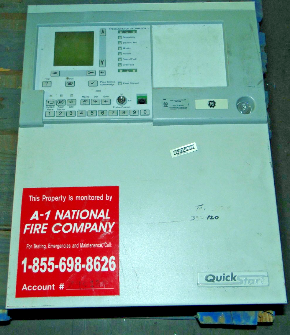 ファイヤー クイックスターター G.E. EST Quickstart Fire Alarm Control Panel UNTESTED READ | eBay