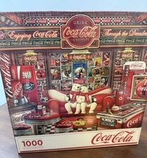 Coca-Cola Decades Polar Bears Vending Machine Pinball Machine 1000 24X30 Puzzle