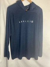 Hurley Men's Long Sleeve Performance Hoody Blue