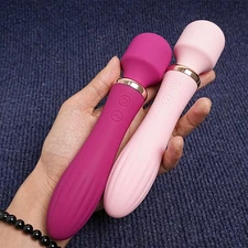 Heating Vibrator Dildo Stimulator G-spot Vaginal Clit Women Sex Toys Masturbator