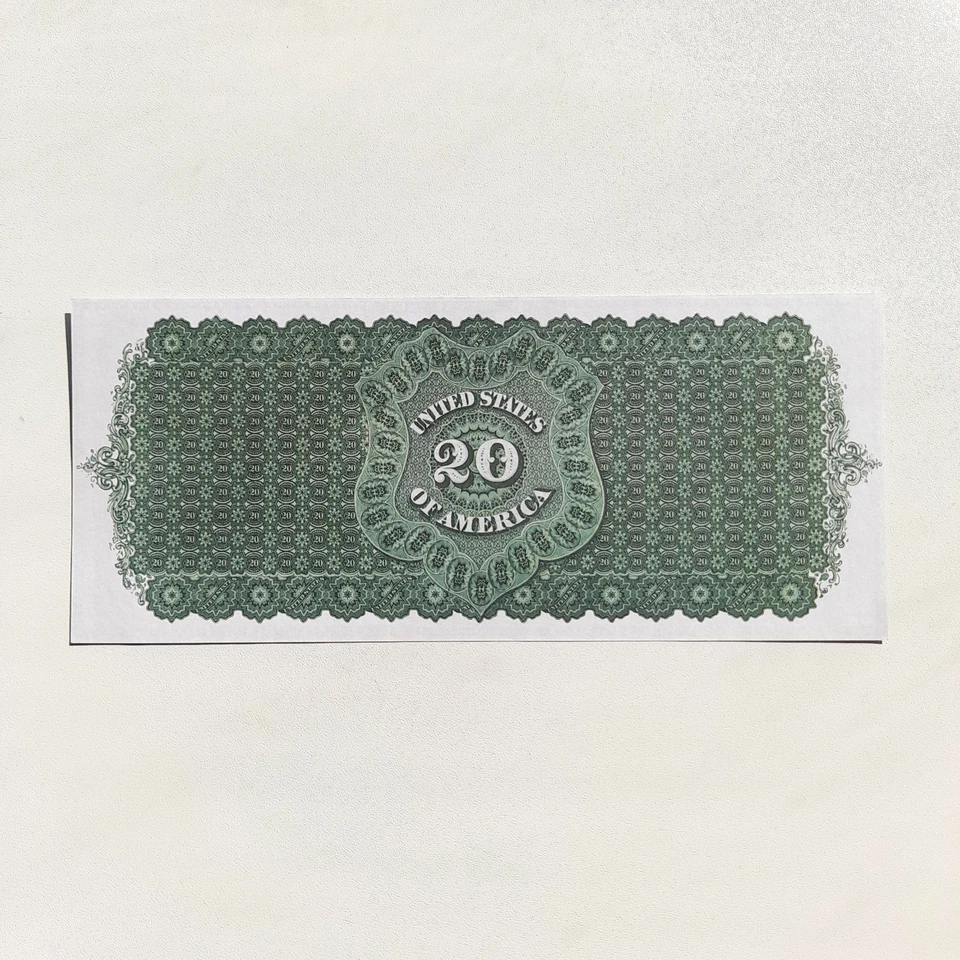 20 Dollars 1861 New York Demand Note Greenback Reproduction Banknote Fr US# 11  - Image 4 of 4