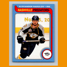 Alexander Radulov #488 2008-09 O-Pee-Chee 1979-80 Retro Nashville Predators Card