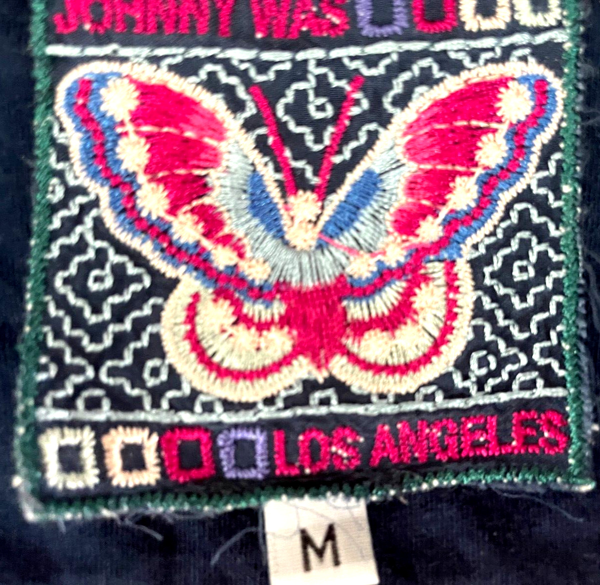 JOHNNY WAS TOP BLOUSE Tee Solid Front Floral Back… - image 7