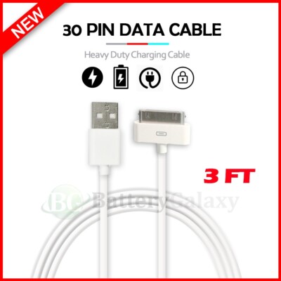 1M 3FT Fenzer 30-Pin To USB Charge Sync Cable Charger for Apple iPhone 3G 4 4s