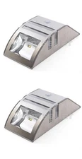 2Pack 2 LED Solar Power Motion Sensor Light Wall Garden Lamp outdoor wateproof