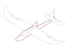 Rumpf Sky Surfer EPO 1400mm rot V2 Torcster EPO NEU&OVP