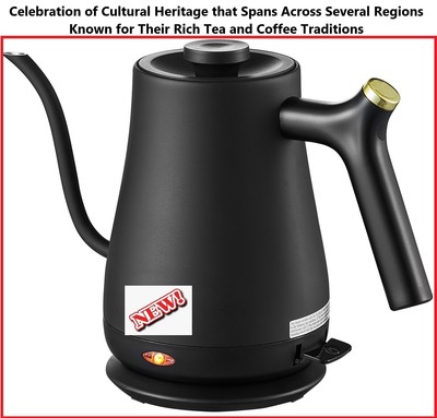 Elegant Gooseneck Kettle For Precise Pouring Perfect Cultural Tea Or coffee 1Ltr
