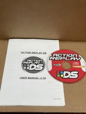 Nintendo DS Action Replay Datel Data Disc & Manual DS & DS Lite